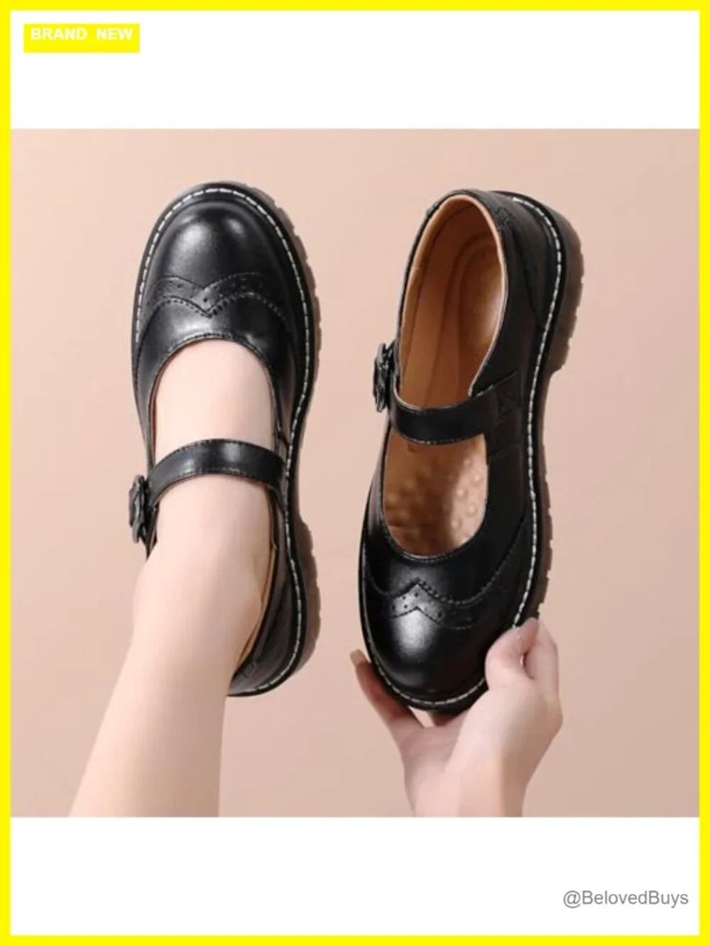 Women's Mary Jane Flats Oxford Shoes Comfort Leather Non-Slip Memory Foam